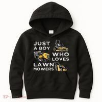 Lawn Mowing Lover For Just A Boy Who Loves Lawn Mowers Kids Hoodie thumb 0
