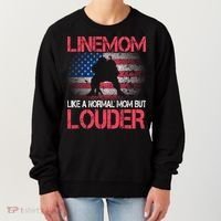 Line Mom Linemom American Football Line Funny Gift Women's Sweatshirt thumb 0