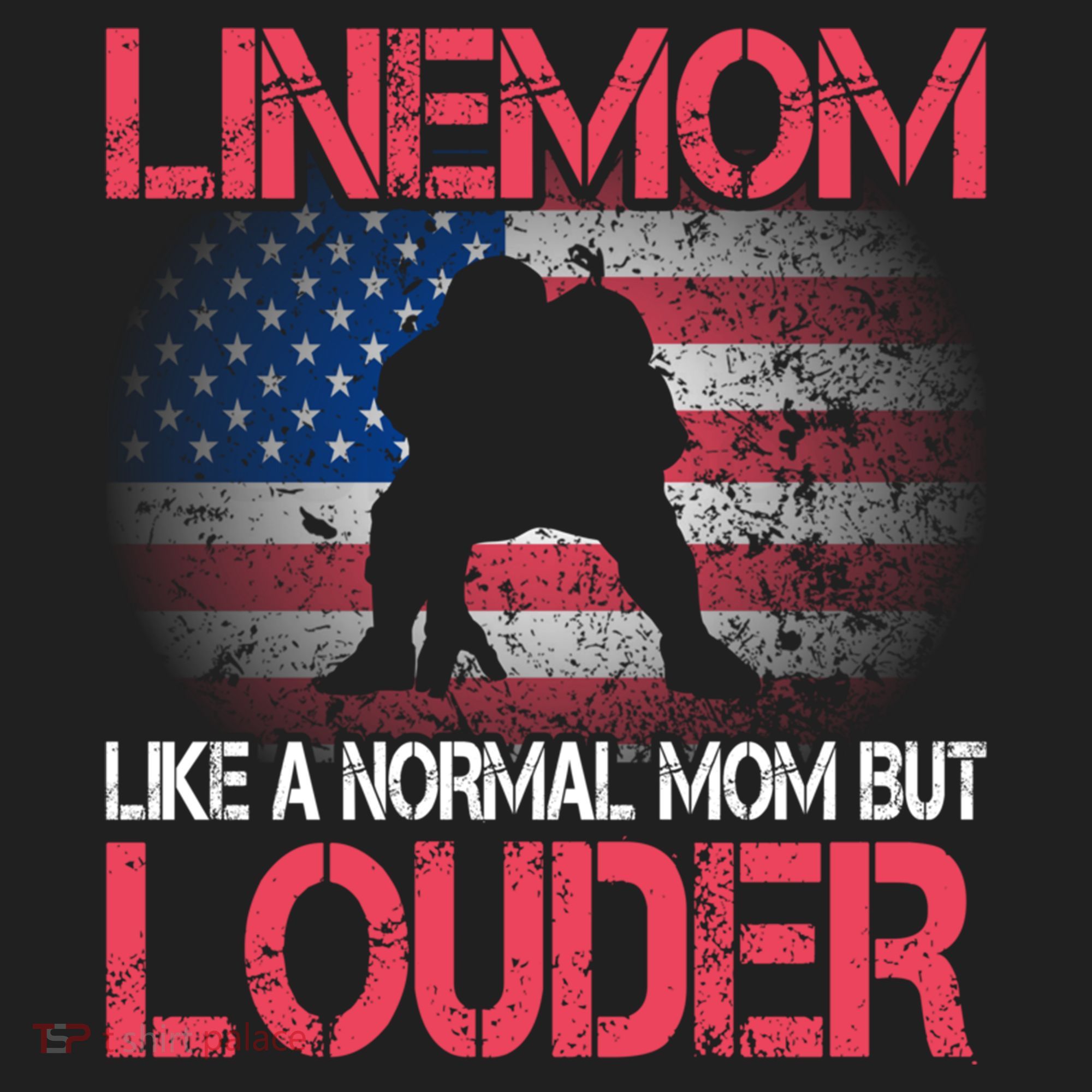 Line Mom Linemom American Football Line Funny Gift Women's Sweatshirt