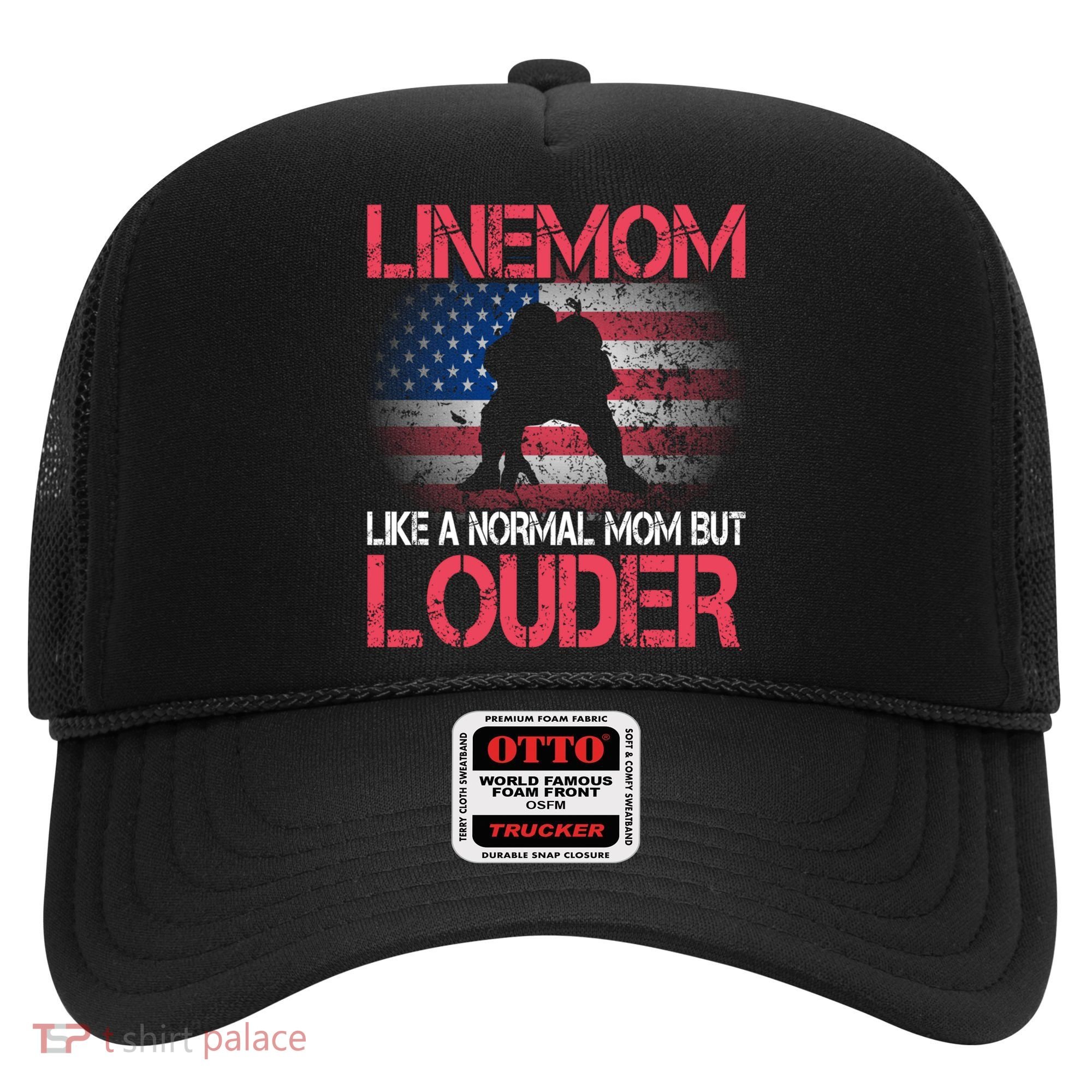Line Mom Linemom American Football Line Funny Gift Hat