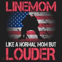 Line Mom Linemom American Football Line Funny Gift Golf Towel thumb 3