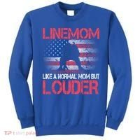 Line Mom Linemom American Football Line Funny Gift Sweatshirt thumb 0