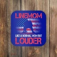 Line Mom Linemom American Football Line Funny Gift Coaster thumb 0