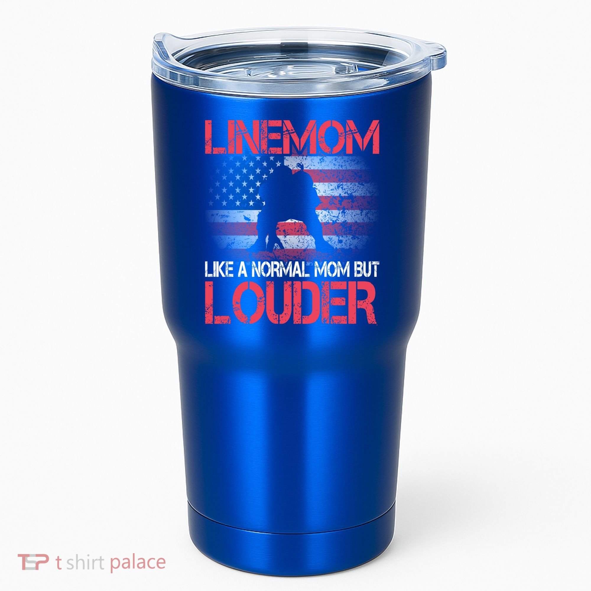 Line Mom Linemom American Football Line Funny Gift Tumbler