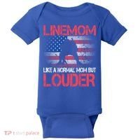 Line Mom Linemom American Football Line Funny Gift Baby Bodysuit thumb 0