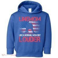Line Mom Linemom American Football Line Funny Gift Toddler Hoodie thumb 0