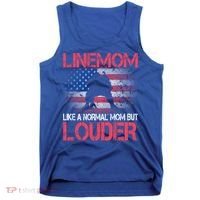 Line Mom Linemom American Football Line Funny Gift Tank Top thumb 0