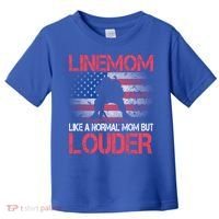 Line Mom Linemom American Football Line Funny Gift Toddler T-Shirt thumb 0