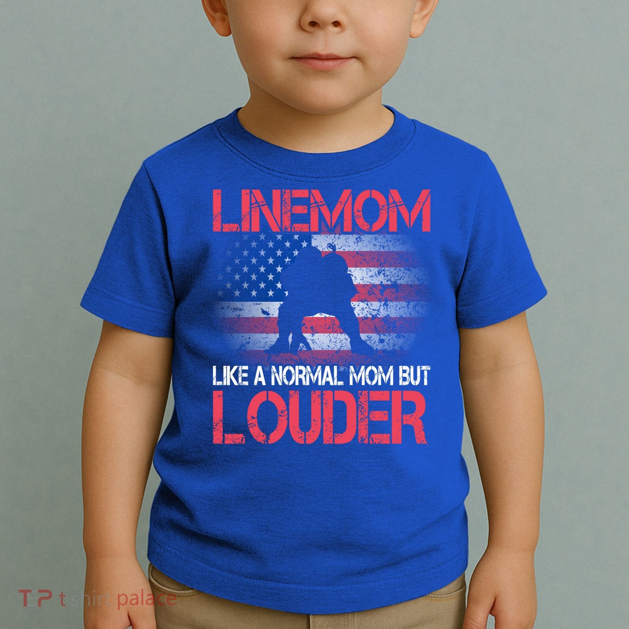Line Mom Linemom American Football Line Funny Gift Toddler T-Shirt