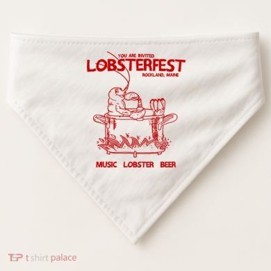 Lobsterfest Maine USA-Made Doggie Bandana