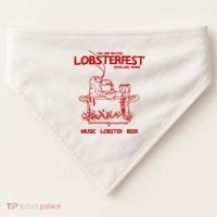 Lobsterfest Maine USA-Made Doggie Bandana thumb 0