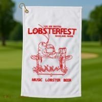 Lobsterfest Maine Golf Towel thumb 1