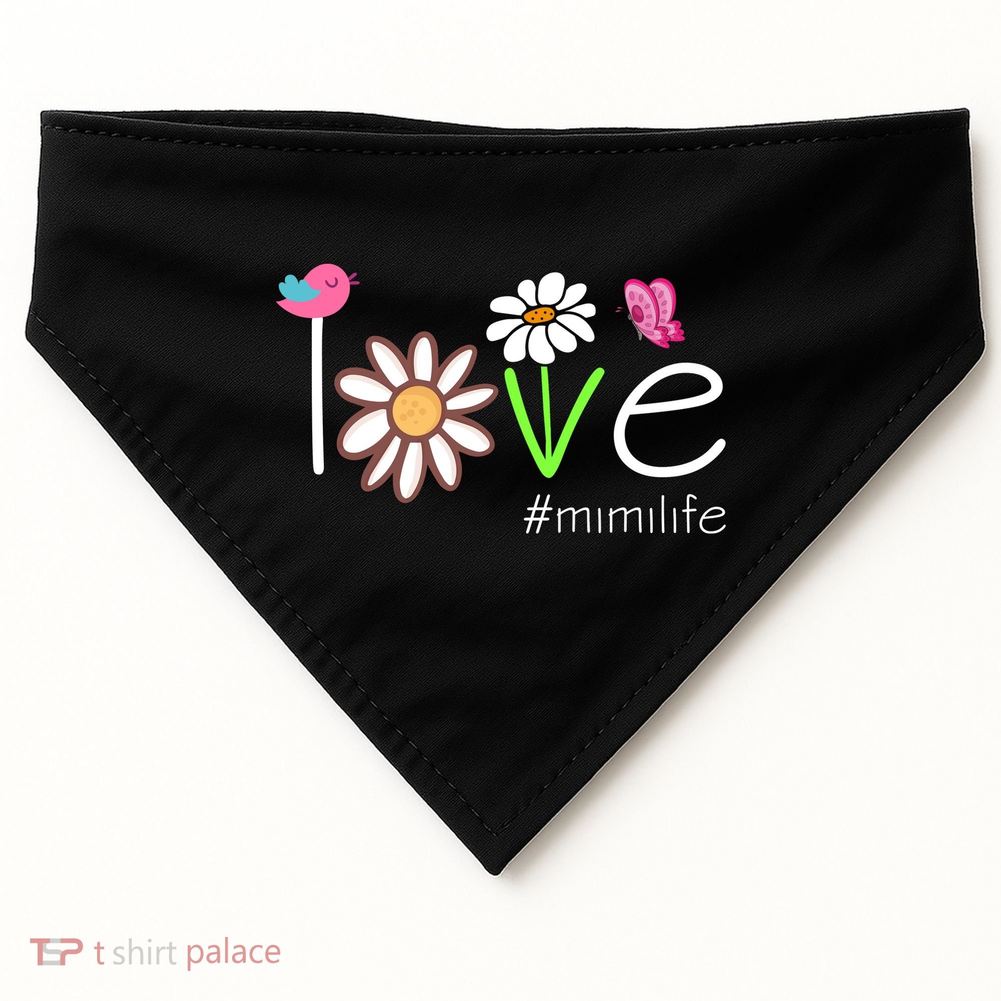 Love Mimi Life Cute Matching Family USA-Made Doggie Bandana