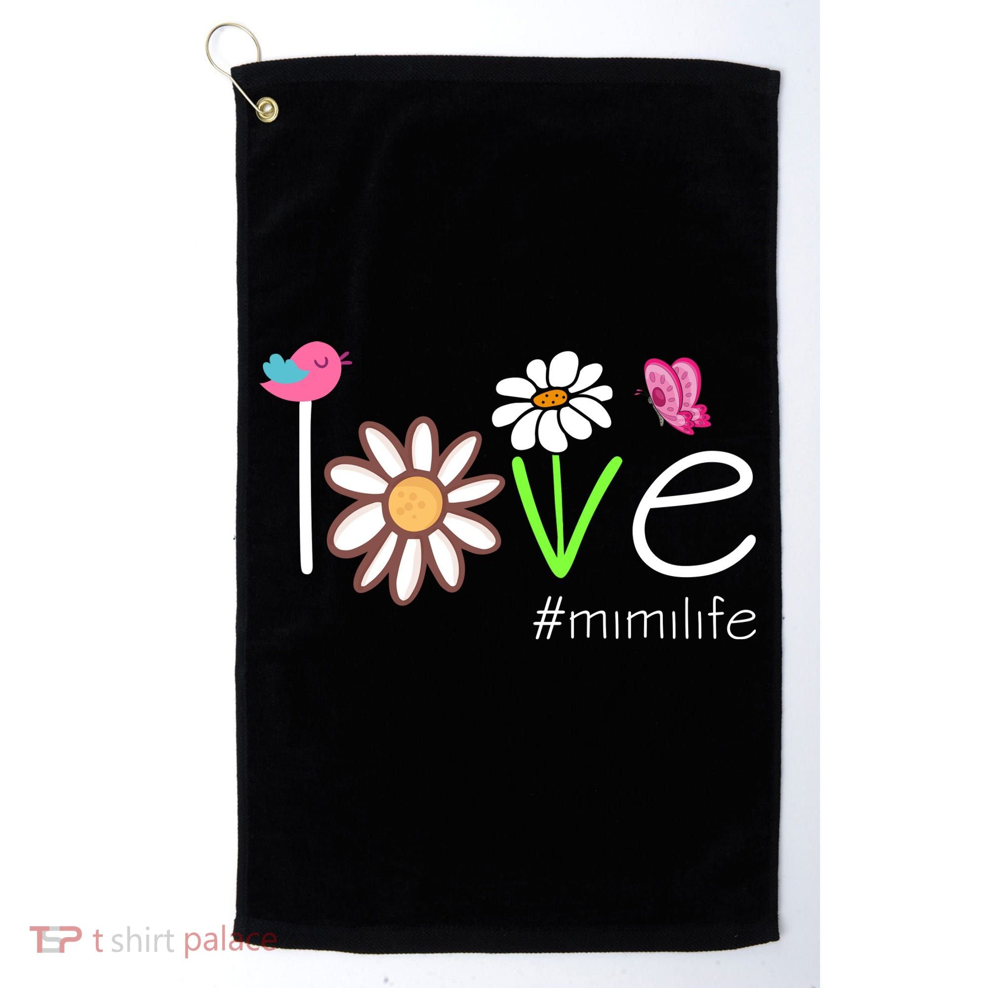 Love Mimi Life Cute Matching Family Golf Towel
