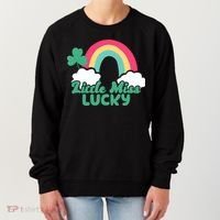 Little Miss Lucky Rainbow St Patrick's Day Women's Sweatshirt thumb 0