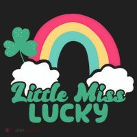 Little Miss Lucky Rainbow St Patrick's Day Women's Sweatshirt thumb 2