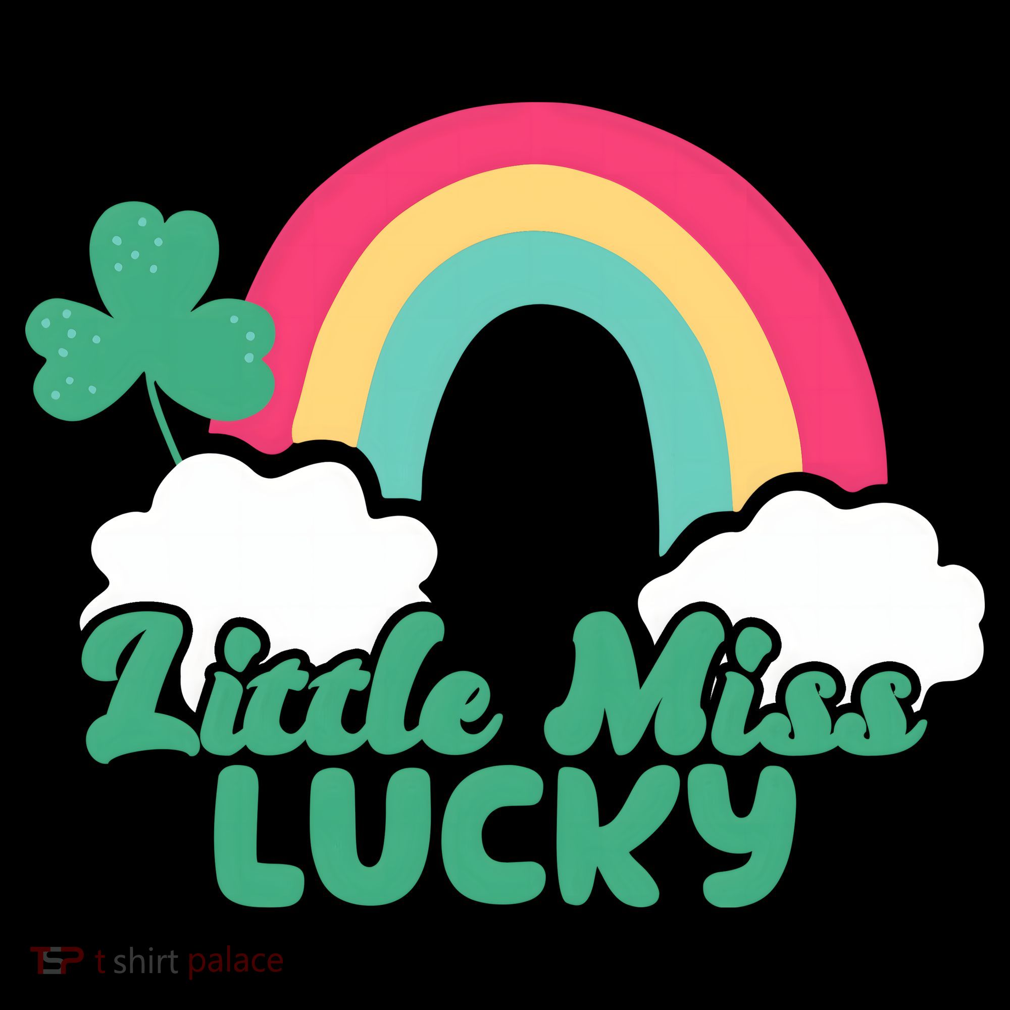Little Miss Lucky Rainbow St Patrick's Day Backpack