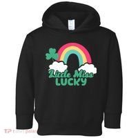 Little Miss Lucky Rainbow St Patrick's Day Toddler Hoodie thumb 0