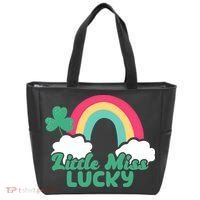 Little Miss Lucky Rainbow St Patrick's Day Tote Bag thumb 0