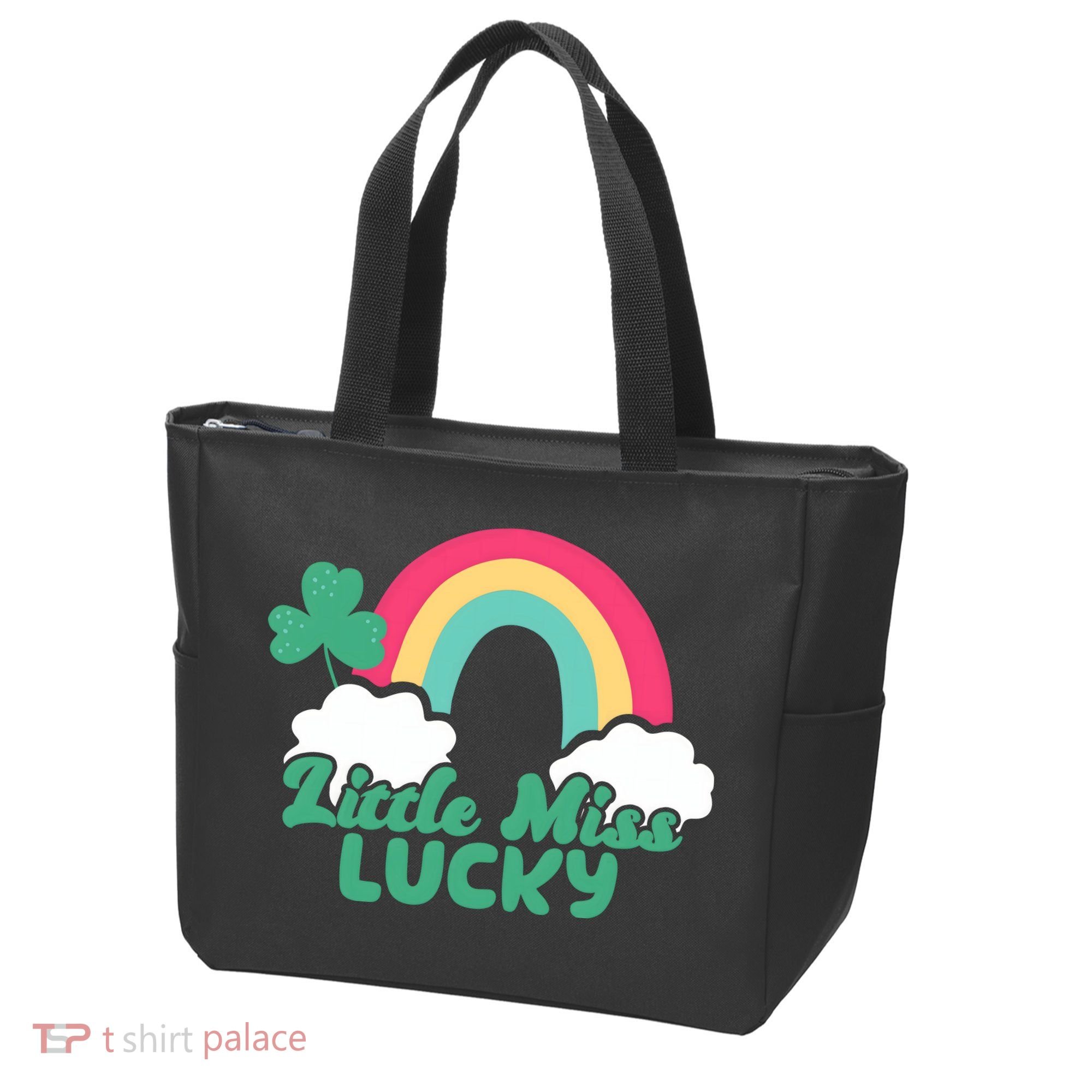 Little Miss Lucky Rainbow St Patrick's Day Tote Bag
