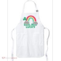 Little Miss Lucky Rainbow St Patrick's Day Apron thumb 0