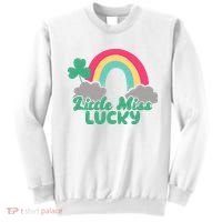 Little Miss Lucky Rainbow St Patrick's Day Sweatshirt thumb 0