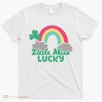 Little Miss Lucky Rainbow St Patrick's Day T-Shirt thumb 0