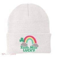 Little Miss Lucky Rainbow St Patrick's Day Beanie thumb 0
