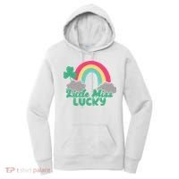 Little Miss Lucky Rainbow St Patrick's Day Women's Hoodie thumb 0