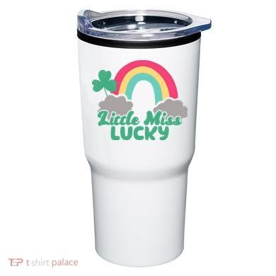 Little Miss Lucky Rainbow St Patrick's Day Tumbler