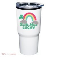 Little Miss Lucky Rainbow St Patrick's Day Tumbler thumb 0