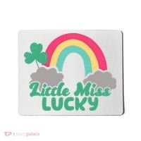 Little Miss Lucky Rainbow St Patrick's Day Mousepad thumb 0