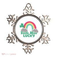 Little Miss Lucky Rainbow St Patrick's Day Ornament thumb 0