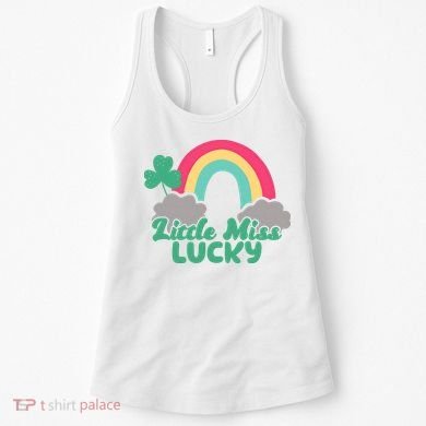 Little Miss Lucky Rainbow St Patrick's Day Women's Tank Top
