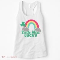 Little Miss Lucky Rainbow St Patrick's Day Women's Tank Top thumb 0