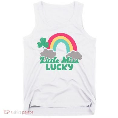 Little Miss Lucky Rainbow St Patrick's Day Tank Top