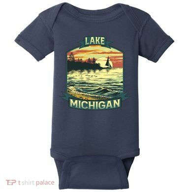 Lake Michigan Baby Bodysuit
