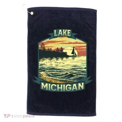 Lake Michigan Golf Towel