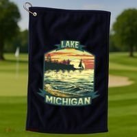 Lake Michigan Golf Towel thumb 1