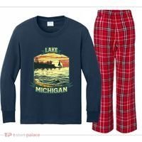 Lake Michigan Kids Long Sleeve Plaid Pajama Set thumb 0