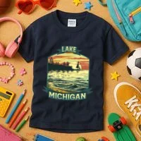 Lake Michigan Kids T-Shirt thumb 3