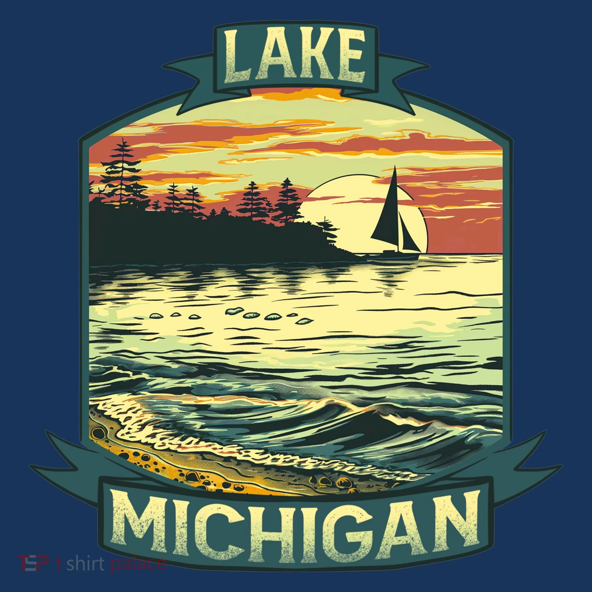Lake Michigan Kids T-Shirt