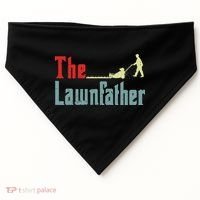 Lawn Mowing Lawnfather Mower Gardening Dad Father Day Gift USA-Made Doggie Bandana thumb 0
