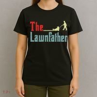 Lawn Mowing Lawnfather Mower Gardening Dad Father Day Gift T-Shirt thumb 4