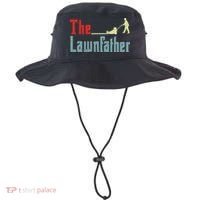 Lawn Mowing Lawnfather Mower Gardening Dad Father Day Gift Bucket Hat thumb 0