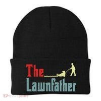 Lawn Mowing Lawnfather Mower Gardening Dad Father Day Gift Beanie thumb 0