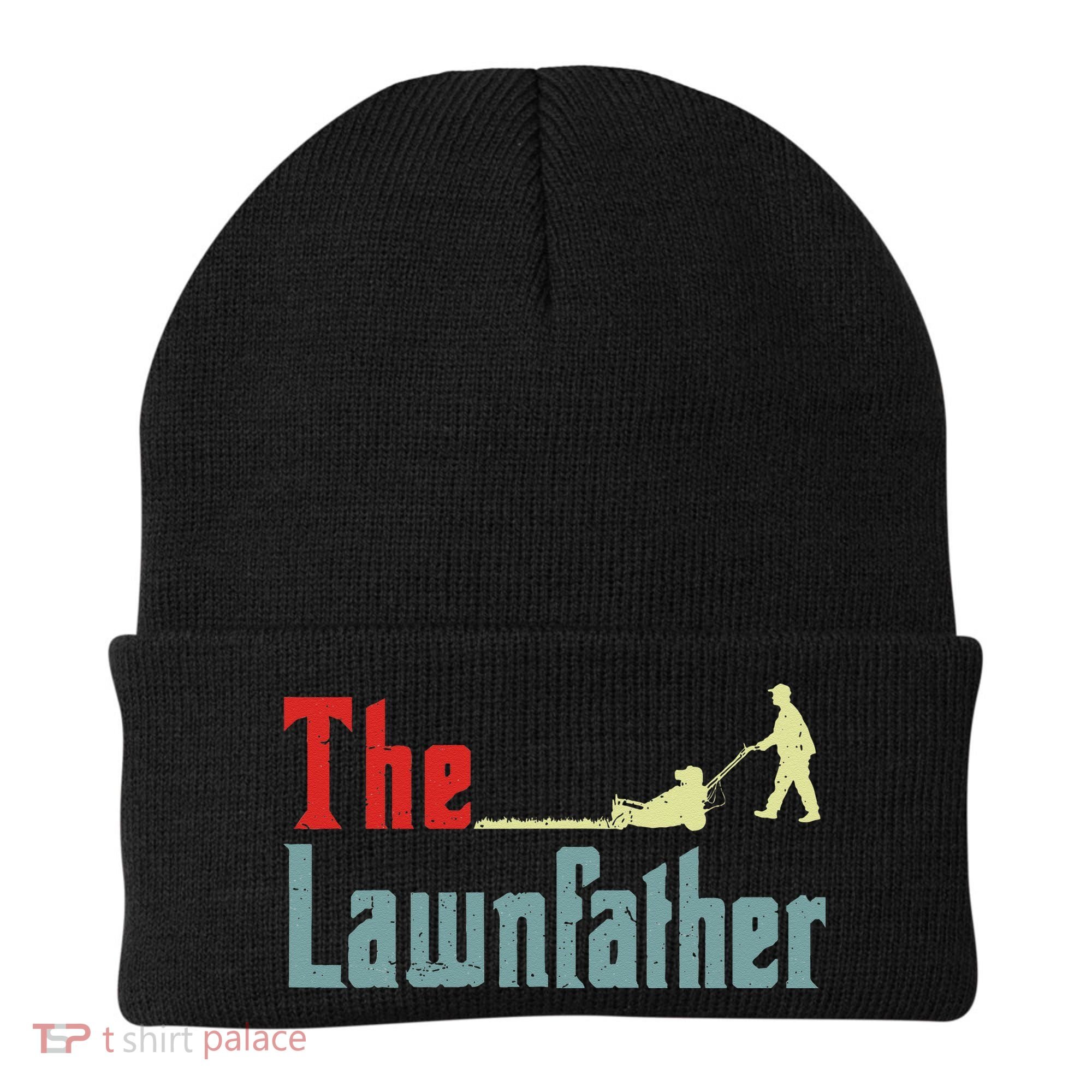 Lawn Mowing Lawnfather Mower Gardening Dad Father Day Gift Beanie