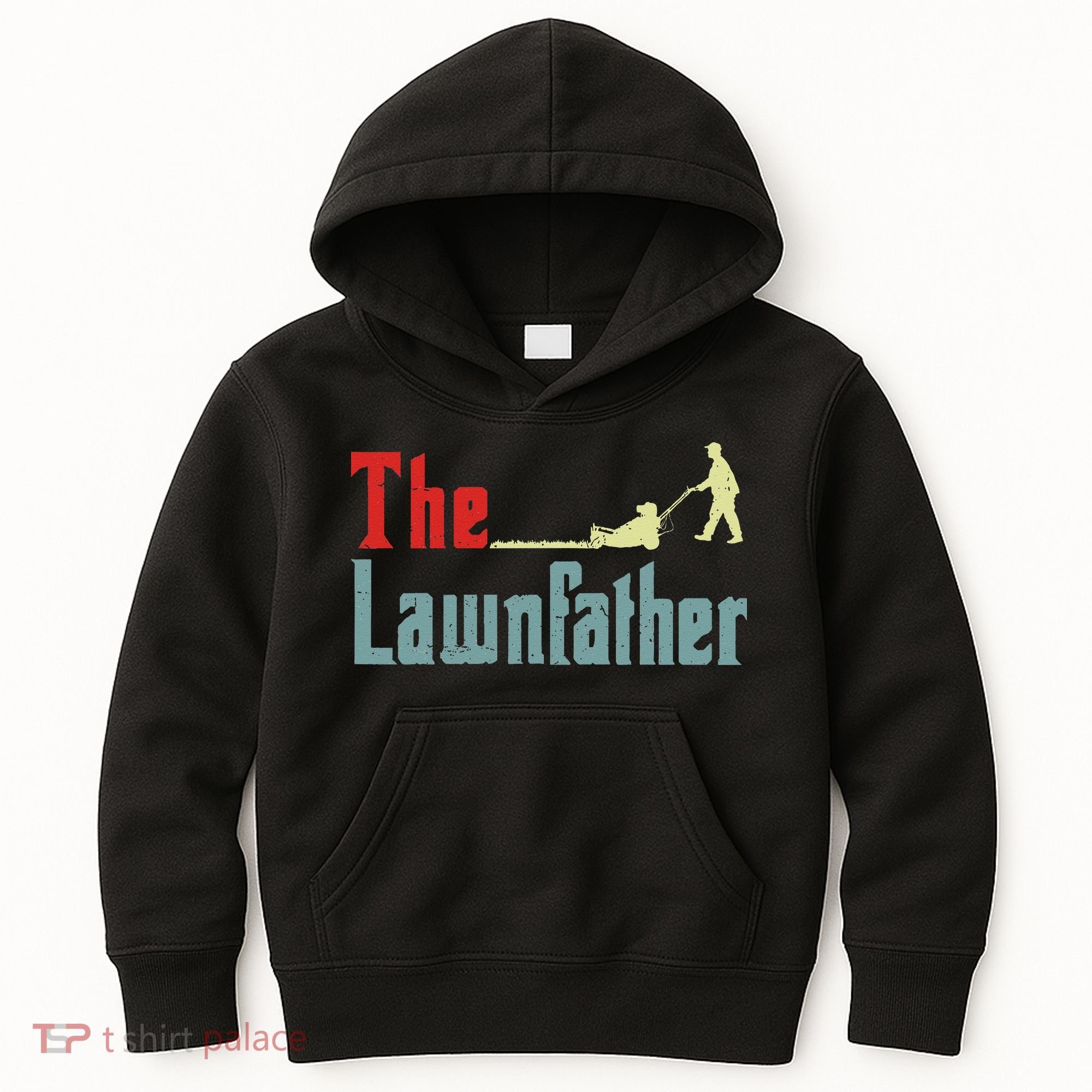 Lawn Mowing Lawnfather Mower Gardening Dad Father Day Gift Kids Hoodie