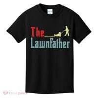 Lawn Mowing Lawnfather Mower Gardening Dad Father Day Gift Kids T-Shirt thumb 0