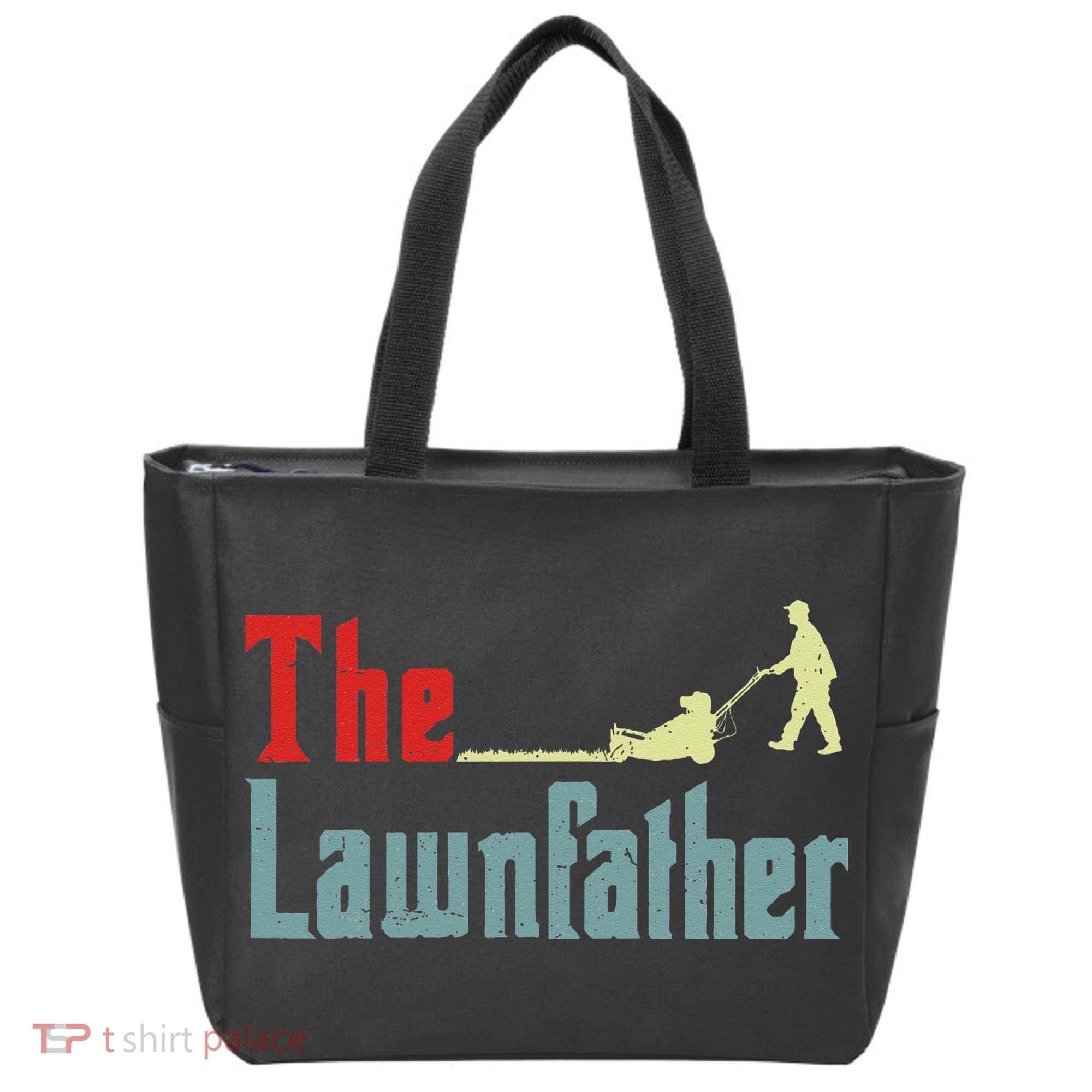 Lawn Mowing Lawnfather Mower Gardening Dad Father Day Gift Tote Bag